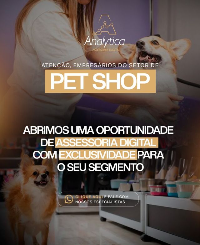 Campanha Analytica para o setor de pet shop